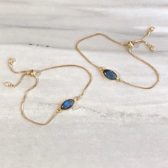 ❗️LAST❗️ Dainty Labradorite 14K Gold Bracelet - Picture 3 of 6